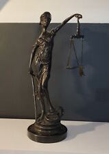 Bronze Blind Justice Lady Of Justice Scale., used for sale  Shipping to South Africa