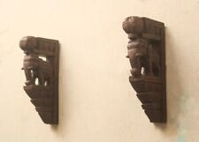 Suporte de parede estátua de elefante par de corbel de madeira prateleira suporte decoração para casa vintage comprar usado  Enviando para Brazil