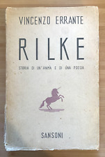 Rilke vincenzo errante usato  Compiano