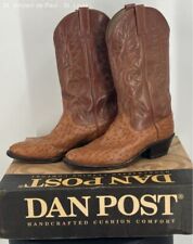 ostrich leather mens cowboy boots for sale  Saint Louis