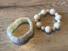 Elasticated cream ivory for sale  UK