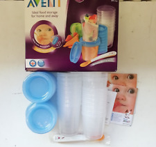 Philips Avent Baby Food Storage Cups- Blue- 180/240 Ml- Pack Of 20, used for sale  Shipping to South Africa