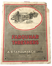 Antiguo Boletín de Trilladoras Farquhar .527 Trilladoras Granjas Tractor Aserraderos Años 1910 segunda mano  Embacar hacia Argentina