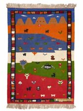 Kids Kilim Gabbeh Rug Handwoven 100% Wool 145x102cm for sale  Shipping to South Africa