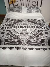Skull bedding double for sale  DONCASTER