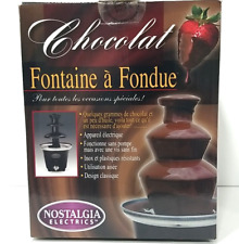 Fuente de fondue eléctrica de chocolate de 3 niveles Nostalgia nueva en caja negra y acero inoxidable, usado segunda mano  Embacar hacia Argentina