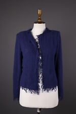Iro Paris Shavani Blue Tweed Blazer Jacket Size 38, brukt til salgs  Frakt til Norway