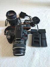 Sony a55 kit w/2 lenses, 4 batteries, charger, UV & Polarizer - excellent, used for sale  Shipping to South Africa