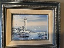 lighthouse oil painting for sale  Harpursville