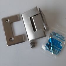 CRL ALUMINIO PIN074BN Puerta de Ducha Níquel Plata Montaje en Pared Placa Corta 5 Grados E segunda mano  Embacar hacia Argentina