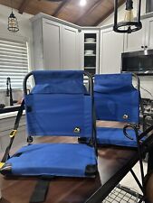 Pacote com 2 - CGI Cadeira de Assento Dobrável Portátil Externa Estádio Azul comprar usado  Enviando para Brazil