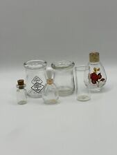 Lote de 6 botellas de vidrio vintage coleccionables en miniatura pequeña caja de sombra decoración segunda mano  Embacar hacia Argentina