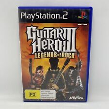 Guitar Hero 3 III Legends Of Rock PS2 PlayStation 2 PAL com frete grátis manual, usado comprar usado  Enviando para Brazil