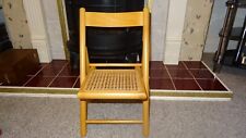 Wood rattan chair for sale  WAKEFIELD