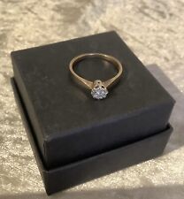 9ct Gold Diamond Engagement Ring UK Size N 1/2 USA 7 Full British Hallmarks. for sale  Shipping to South Africa