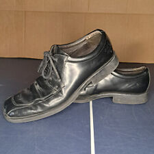 Sapato social Kenneth Cole Reaction biqueira quadrada com cadarço couro preto masculino tamanho 10.5 comprar usado  Enviando para Brazil