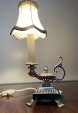 Tischlampe silbern lampenschir gebraucht kaufen  Pflugfelden