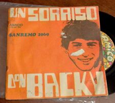 DON BACKY  Un sorriso - 45Giri ITA 1969 Gatefold con Booklet VINILE G+ usato  Roma