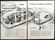 Designs de reboque de motorhome 1941 pictórico Corwin Wilson "Duo Deck Dynamic House", usado comprar usado  Enviando para Brazil