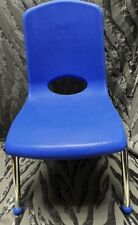 Usado, Cadeira escolar 14' infantil tamanho W planadores, pernas de aço cromado azul comprar usado  Enviando para Brazil