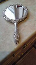 vintage silver hand mirror for sale  NEWPORT
