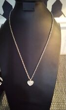 Silvertone heart rhinestone for sale  Carrollton