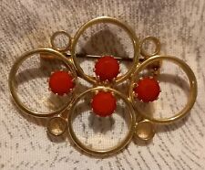 Gold tone brooch for sale  CAERPHILLY