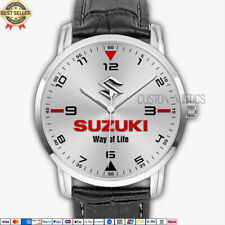 Usado, Relógio de pulso masculino Suzuki logotipo SZ02 quartzo analógico aço inoxidável comprar usado  Enviando para Brazil