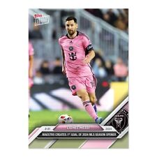2024 TOPPS NOW MLS LEAGUE INTER MIAMI LIONEL MESSI #1 1ST GOAL OF SEASON IN HAND for sale  Shipping to South Africa