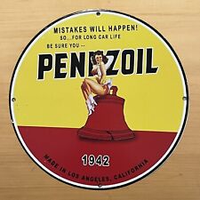 Vintage pennzoil porcelain for sale  USA