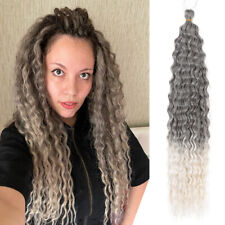 22 Zoll Deep Wave Twist Häkeln Haar Afro Curls Crochet Braids Haarverlängerungen comprar usado  Enviando para Brazil