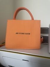 End Systemic Racism ESR Brandon Blackwood Orange Canvas Mini Tote Purse Bag for sale  Shipping to South Africa