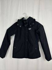 Jaqueta Hollister California All Weather preta com capuz feminina tamanho médio M comprar usado  Enviando para Brazil