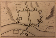 Plan bayonne gravure d'occasion  Paris XV