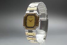 *Exc+5* SEIKO Credor 9570-5210 mostrador dourado moldura 14K relógio masculino quartzo comprar usado  Enviando para Brazil