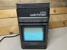 Sony Mega Watchman FD-500 1990 portátil negro blanco TV FM/AM receptor ¡Caja de trabajo! segunda mano  Embacar hacia Argentina
