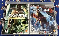 Lote Uncharted 1 e 2 Bundle PS2 PlayStation 2 Drake's Fortune Thieves Deception comprar usado  Enviando para Brazil