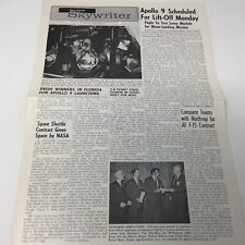 1969, 28 de febrero, Skywriter North American Rockwell Vol XXIX, No. 9 vintage de la NASA segunda mano  Embacar hacia Argentina
