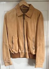Used, MAISON MARTIN MARGIELA Men's Tan Leather Bomber Jacket Fully Lined  EU50/UK40 for sale  Shipping to South Africa