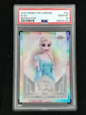 2023 Disney 100 cromo Elsa plata refractor como nuevo #92 PSA 10 congelado segunda mano  Embacar hacia Argentina