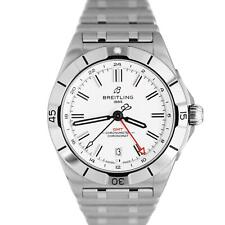 Breitling Chronomat relógio automático GMT 40 aço inoxidável branco 40mm A32398 comprar usado  Enviando para Brazil