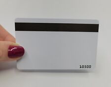 Paquete de 10 tarjetas de banda magnética LoCo de 3 pistas - blanca en blanco con guía (S/n) segunda mano  Embacar hacia Argentina