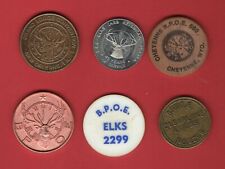 6 different tokens for sale  Dewey