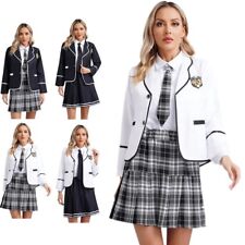 Conjunto de disfraces de uniforme escolar estilo británico para mujer colegialas con disfraces  segunda mano  Embacar hacia Mexico