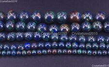 Grade AAA Natural Azurite Gemstone Round Loose Beads 4mm 6mm 8mm 10mm 12mm 15.5" for sale  Shipping to South Africa