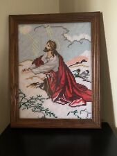 Jesus praying needlepoint for sale  Fords