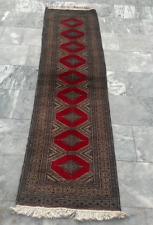 Vintage Afghan Runner,Kitchen Runner,Bokhara Runner,Hand Knotted Runner,2x7 ft for sale  Shipping to South Africa