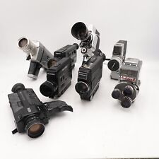 8 Assorted Vintage SUPER 8 8mm CINE CAMERAS Inc Chinon Bell & Howell Eumig for sale  SOUTHSEA