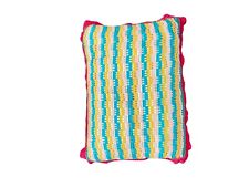 De colección Tejido Crochet Decorativo Acento Almohada Boho Multicolor Hippy Retro segunda mano  Embacar hacia Argentina