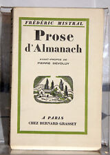 Mistral prose almanach d'occasion  Saint-Julien-du-Sault